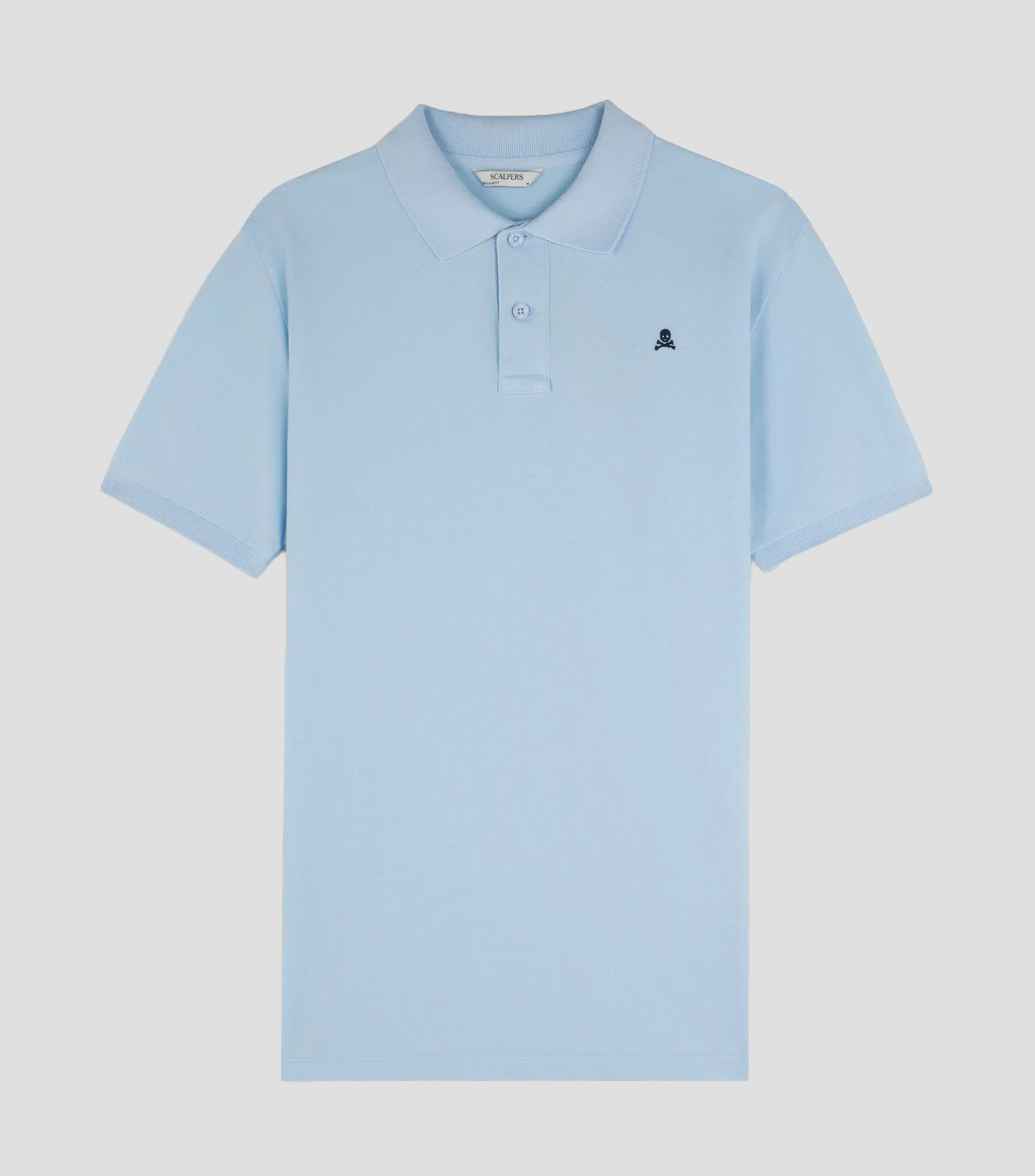 Playera tipo polo manga corta lisa Hombre